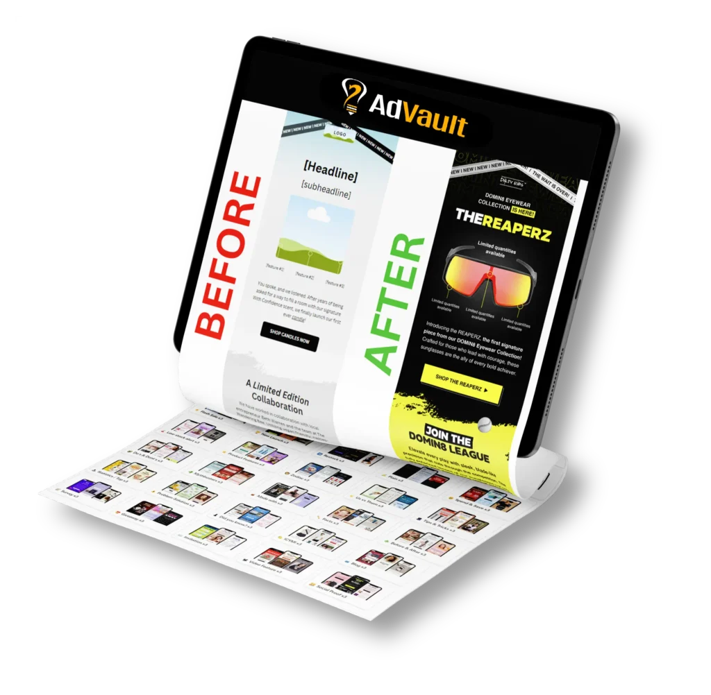 High-converting ad hooks bonus template preview