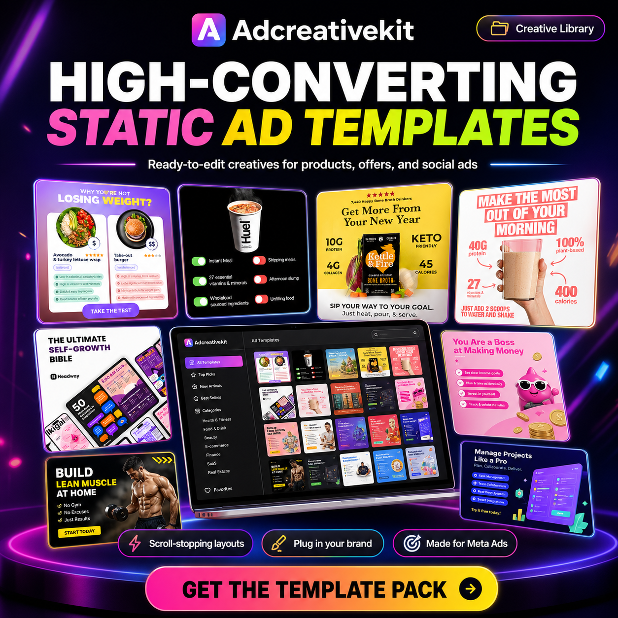 AdCreativeKit ad templates for faster campaign launches