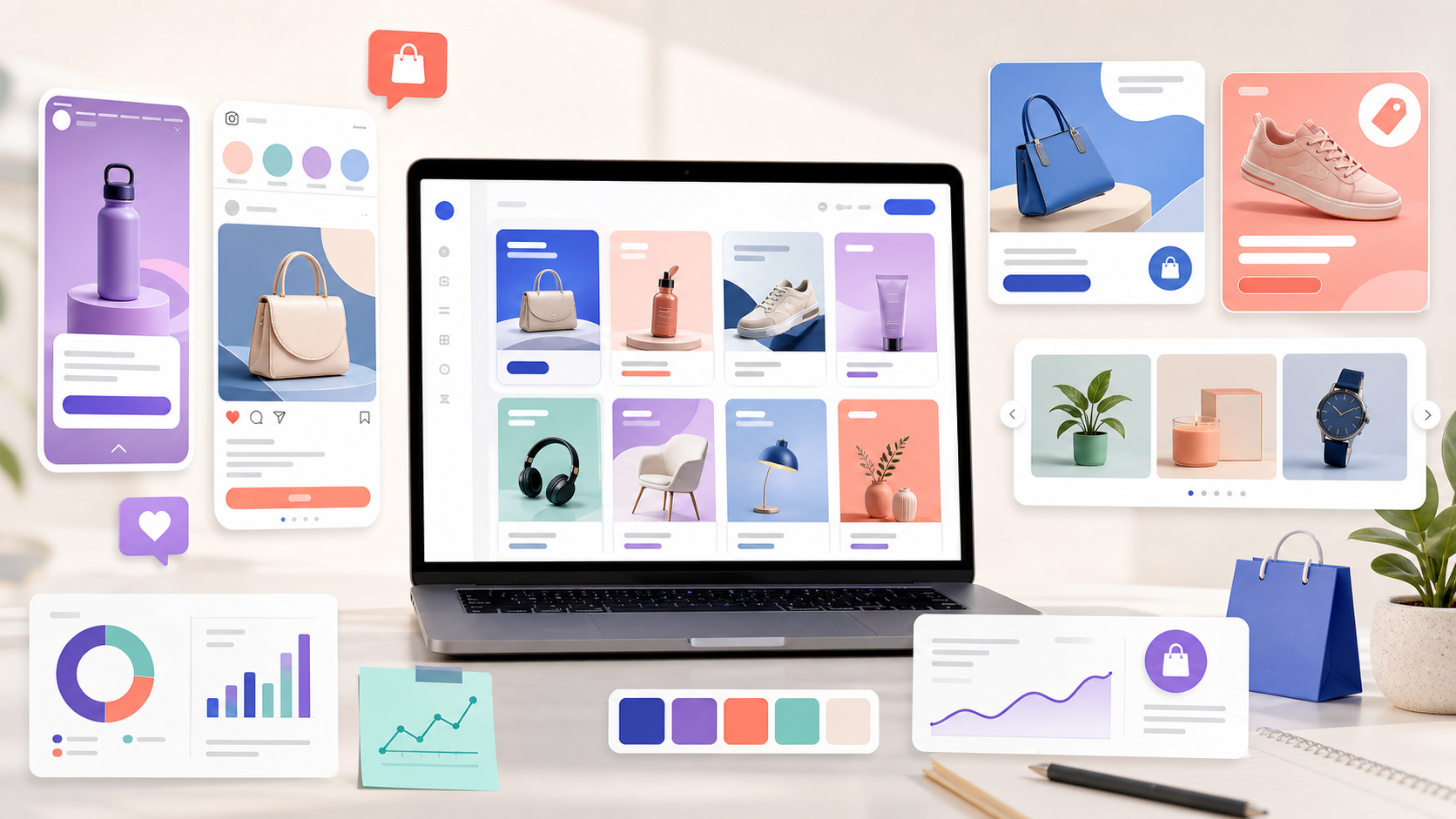 Instagram ad templates for ecommerce and small business campaigns