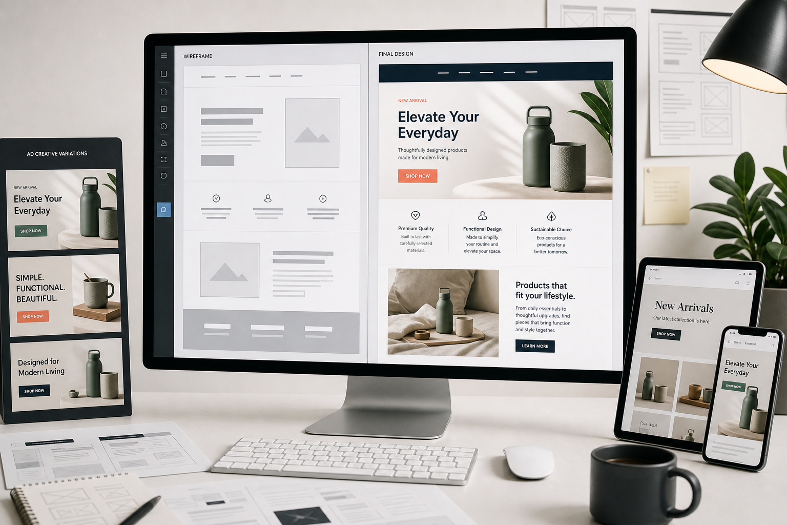 Ecommerce landing page templates for ads, product launches, bundles, and paid traffic campaigns